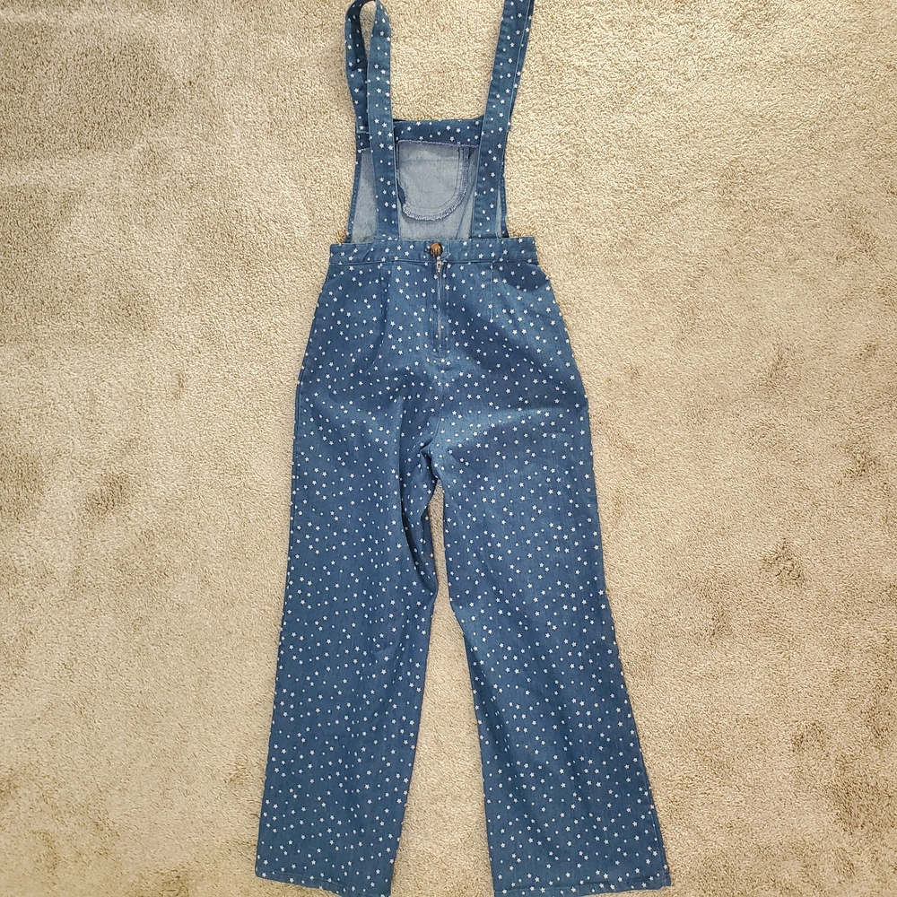 Anthropologie Saint Geraldine Star Print Denim Overalls XS - Very Good Condition - Picture 11 of 13